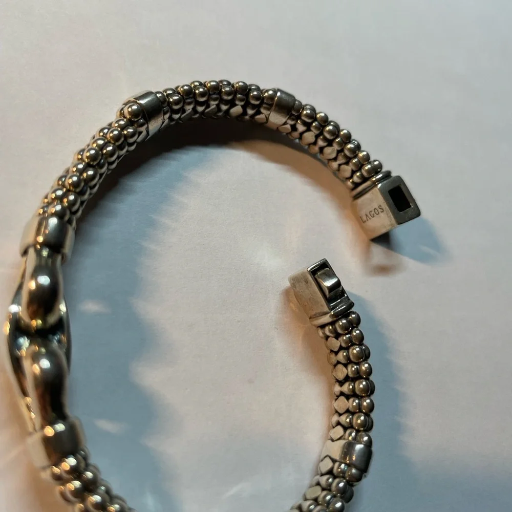 Lagos Sterling Silver Caviar Beaded Bracelet - Picture 5 of 7